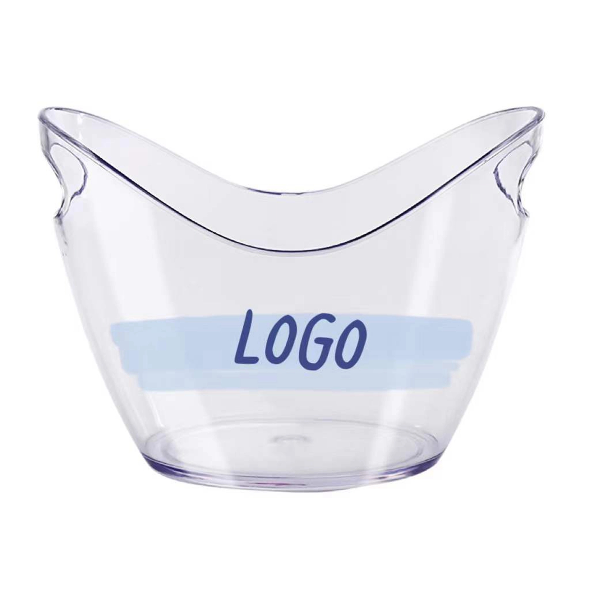 8L Large Ice Buckets Clear Acrylic   MOQ 10 PCS 5