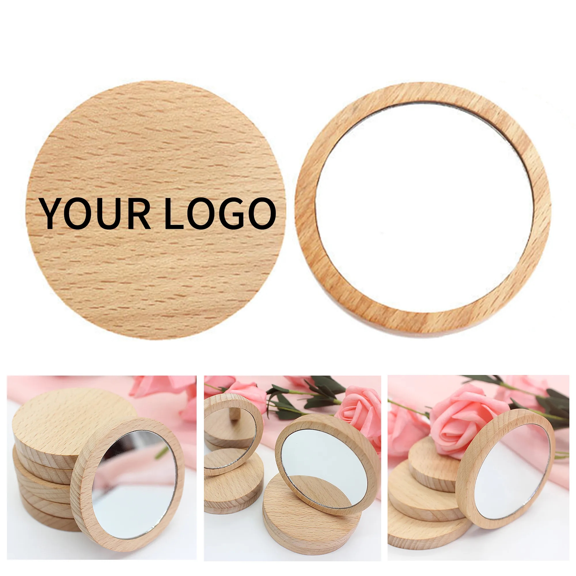 Wooden Makeup Mirror 1