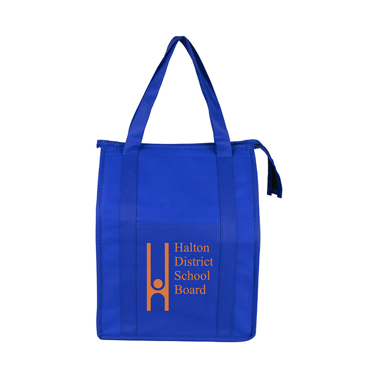 12"W x 16"H x 10"Gusset - "SUPER COOLER" Large Insulated Cooler Zipper Tote Bag 8