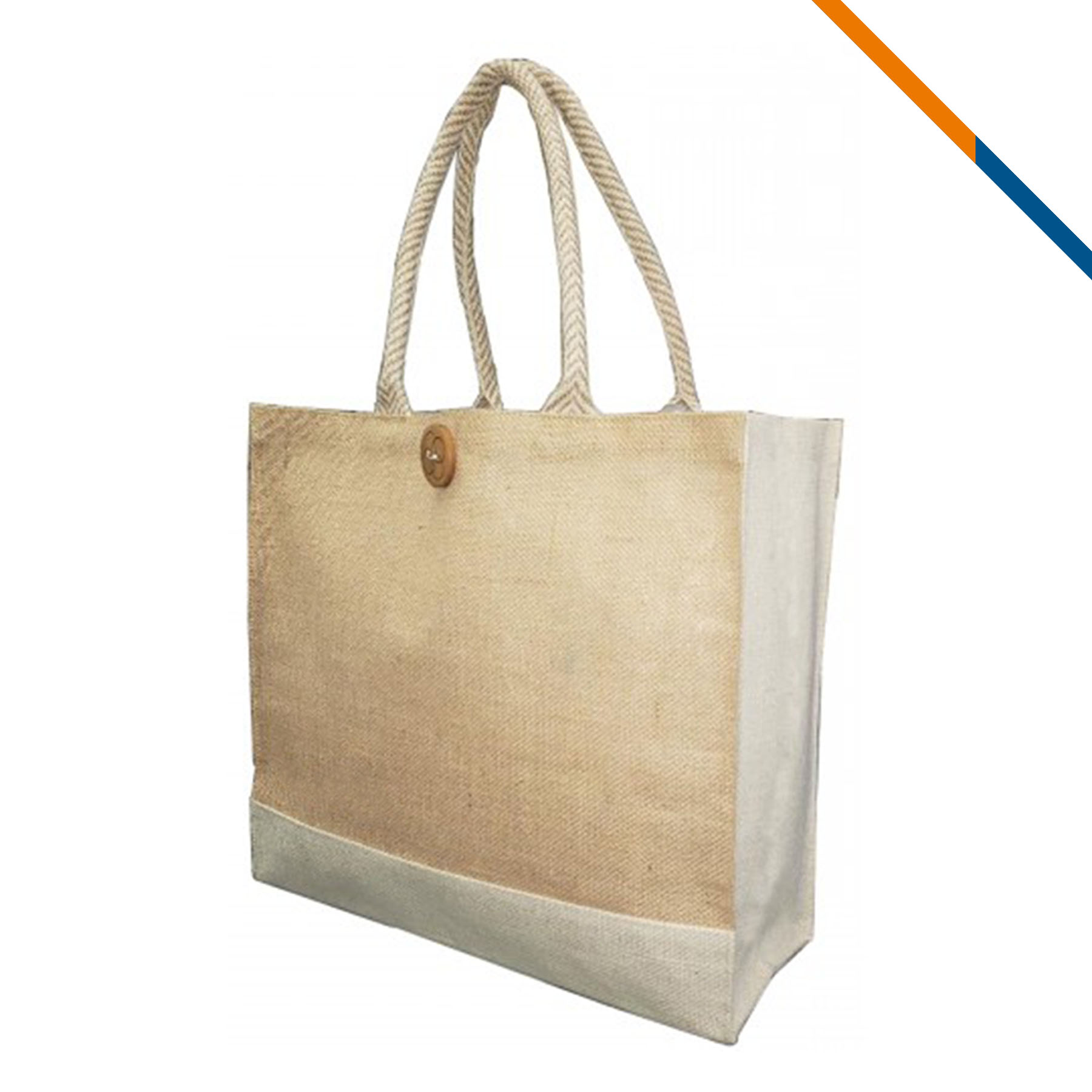 Norton Laminated Jute Tote Bag, custom tote bag with logo imprint 7