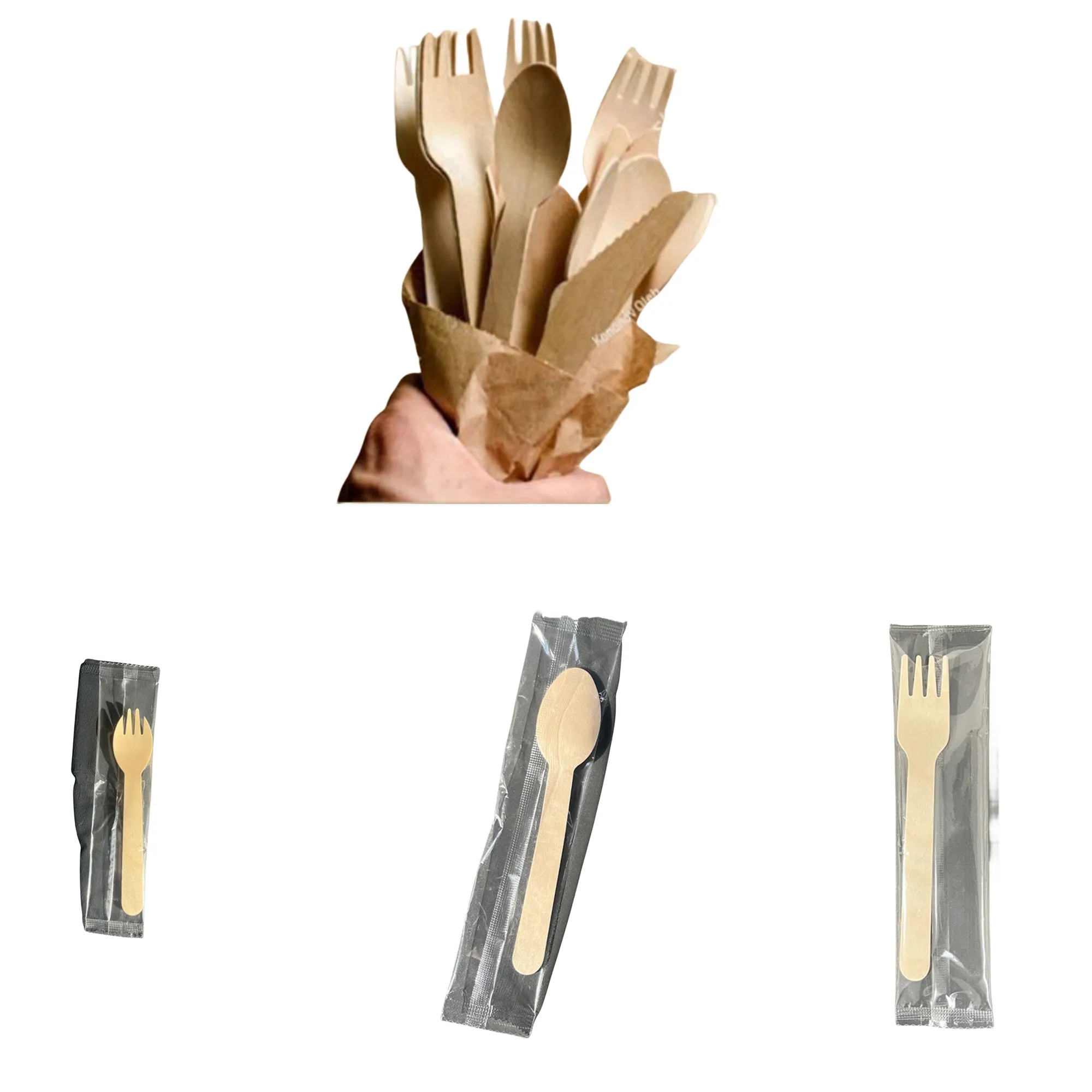 Disposable Wooden Spoon Can be degraded 2