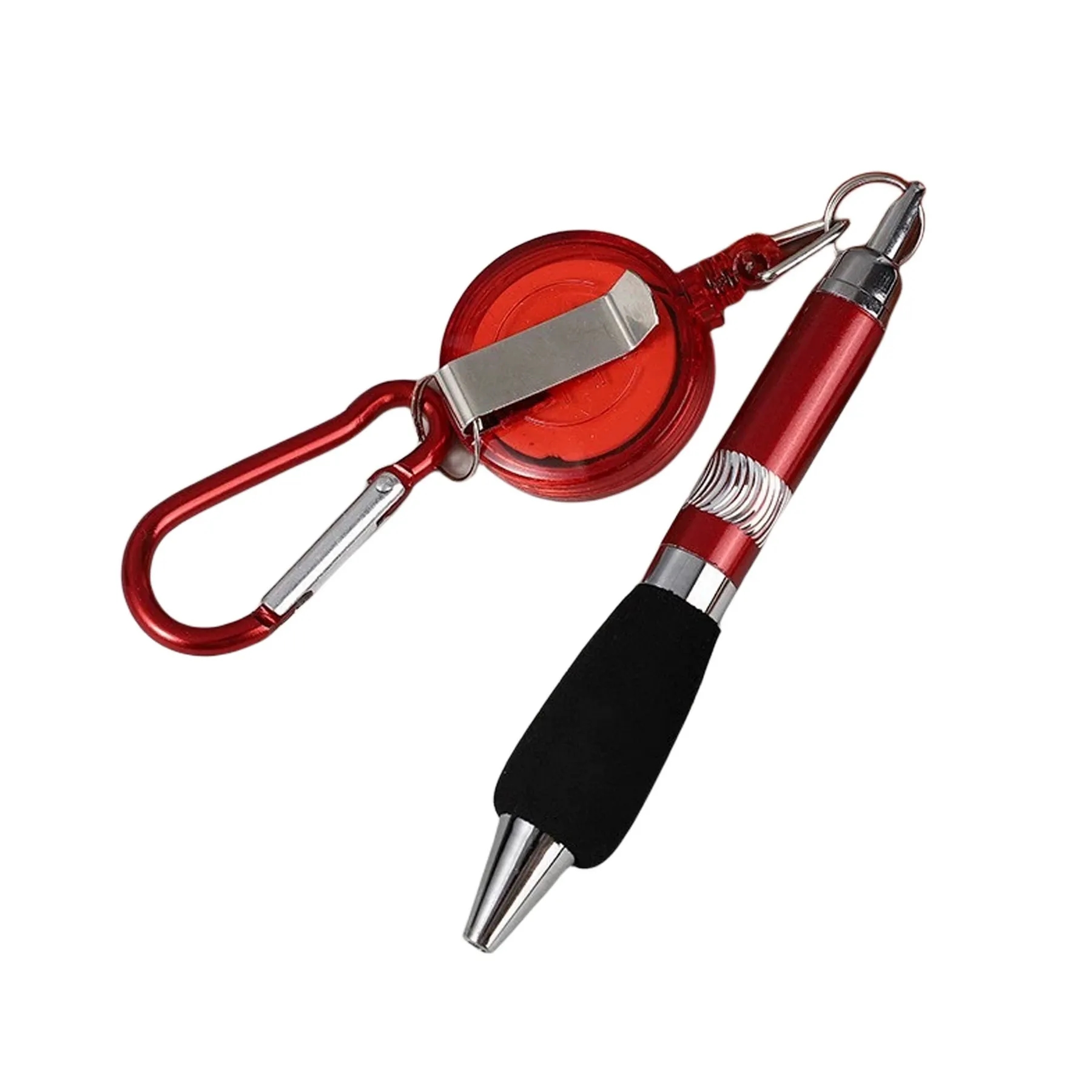 Keychain Retractable Badge Reel Ballpoint Pen 4