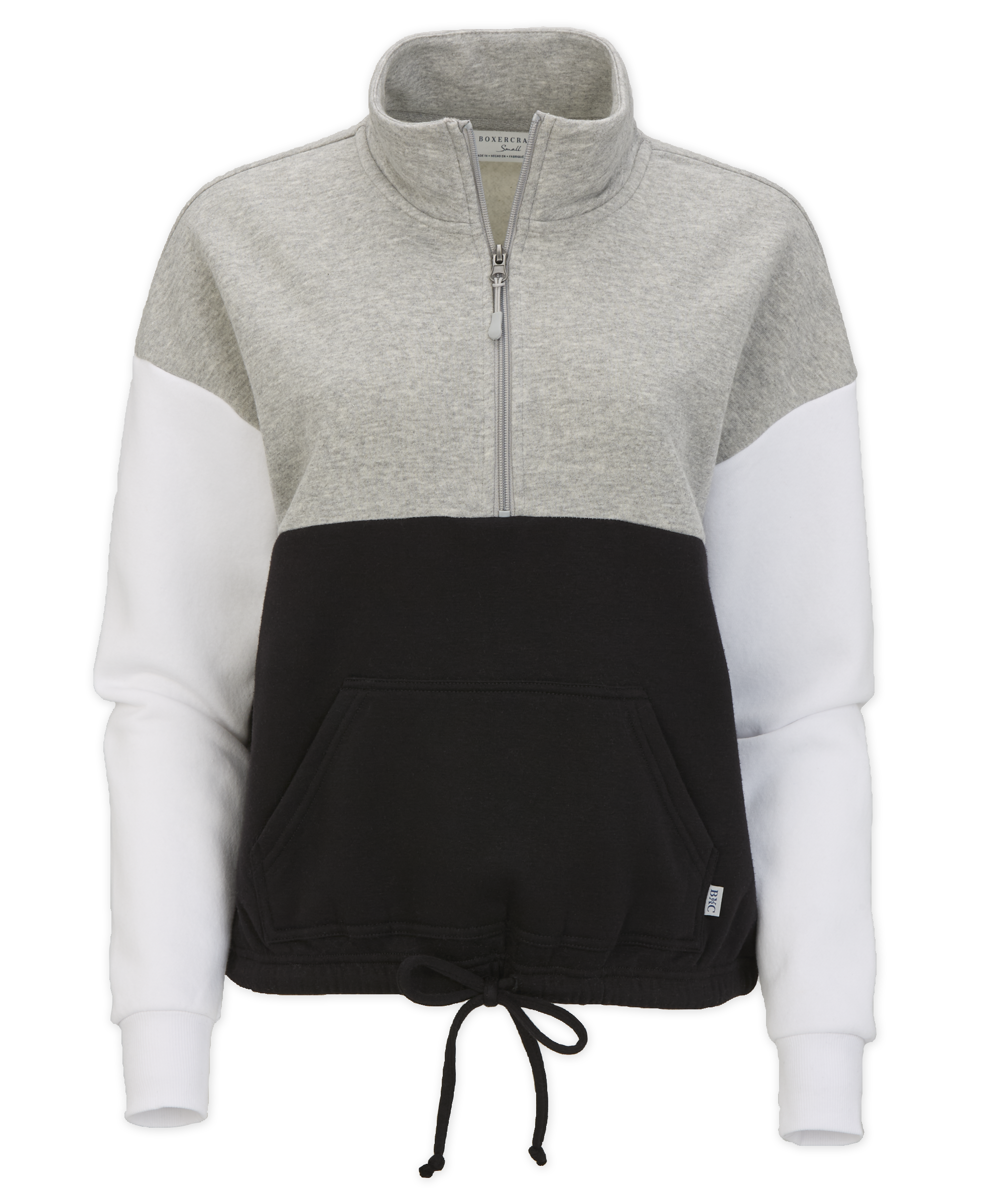 BOXERCRAFT  FLEECE COLORBLOCK QTR ZIP 2