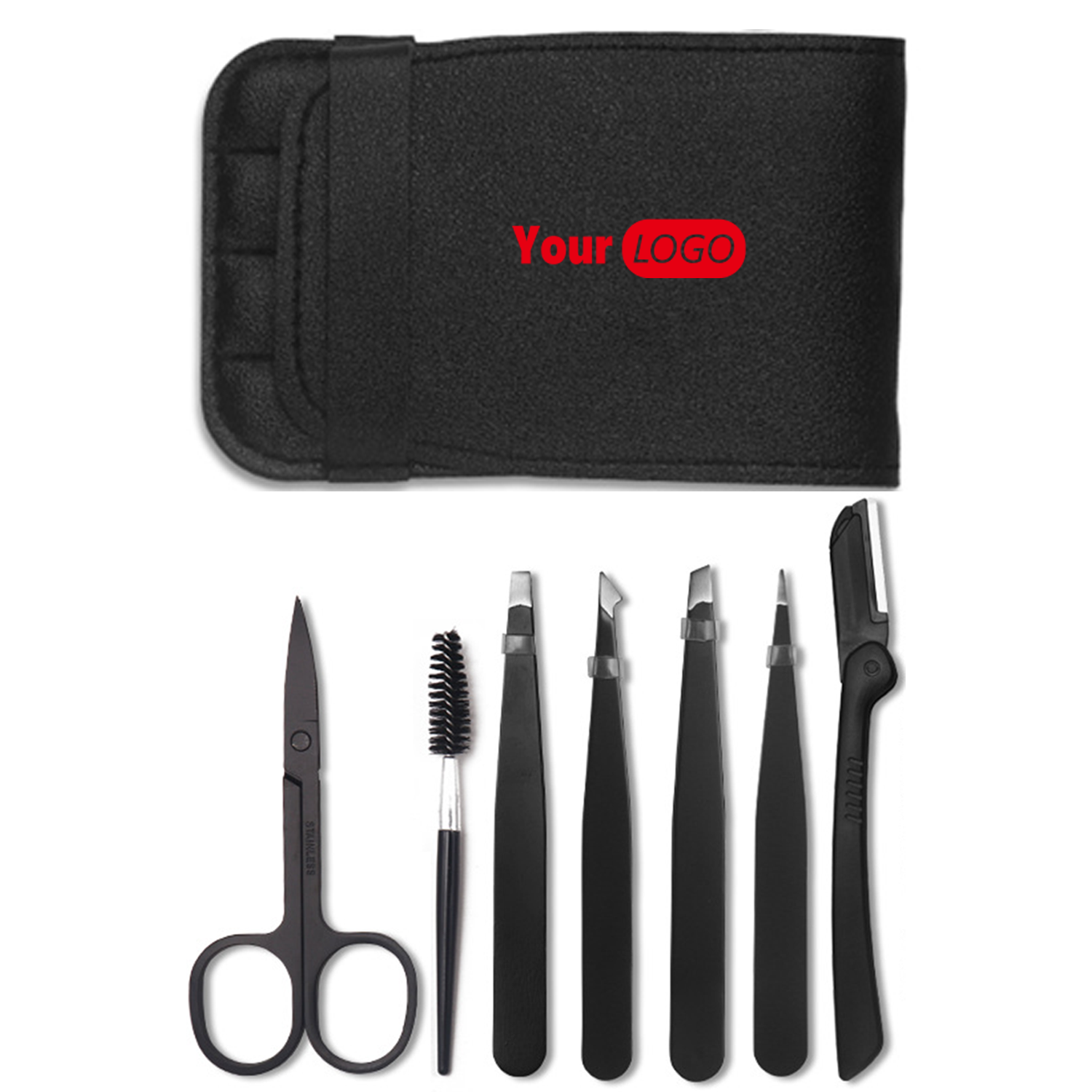 7-Piece Eyebrow Shaping Set with Travel Pouch 2