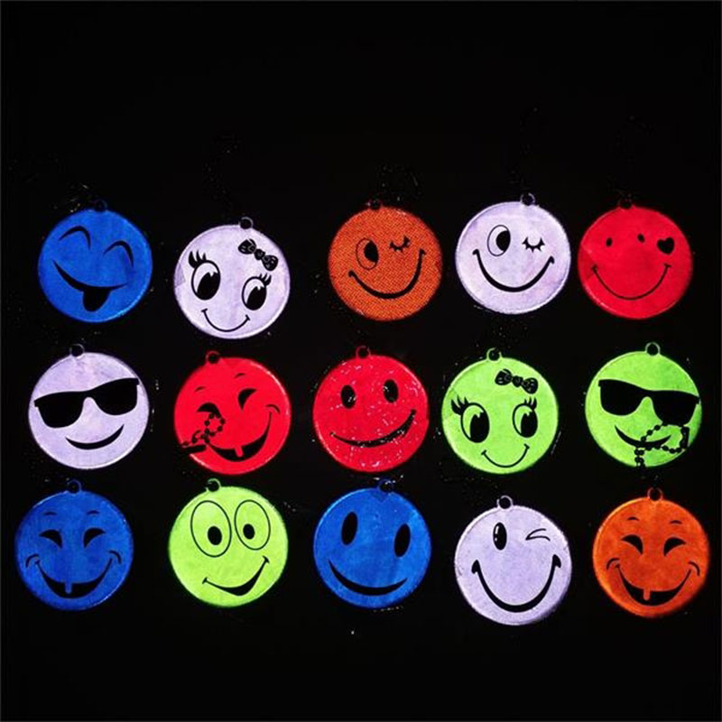 1 1/2" PVC Custom Shape Reflective Pendant Keychain 3