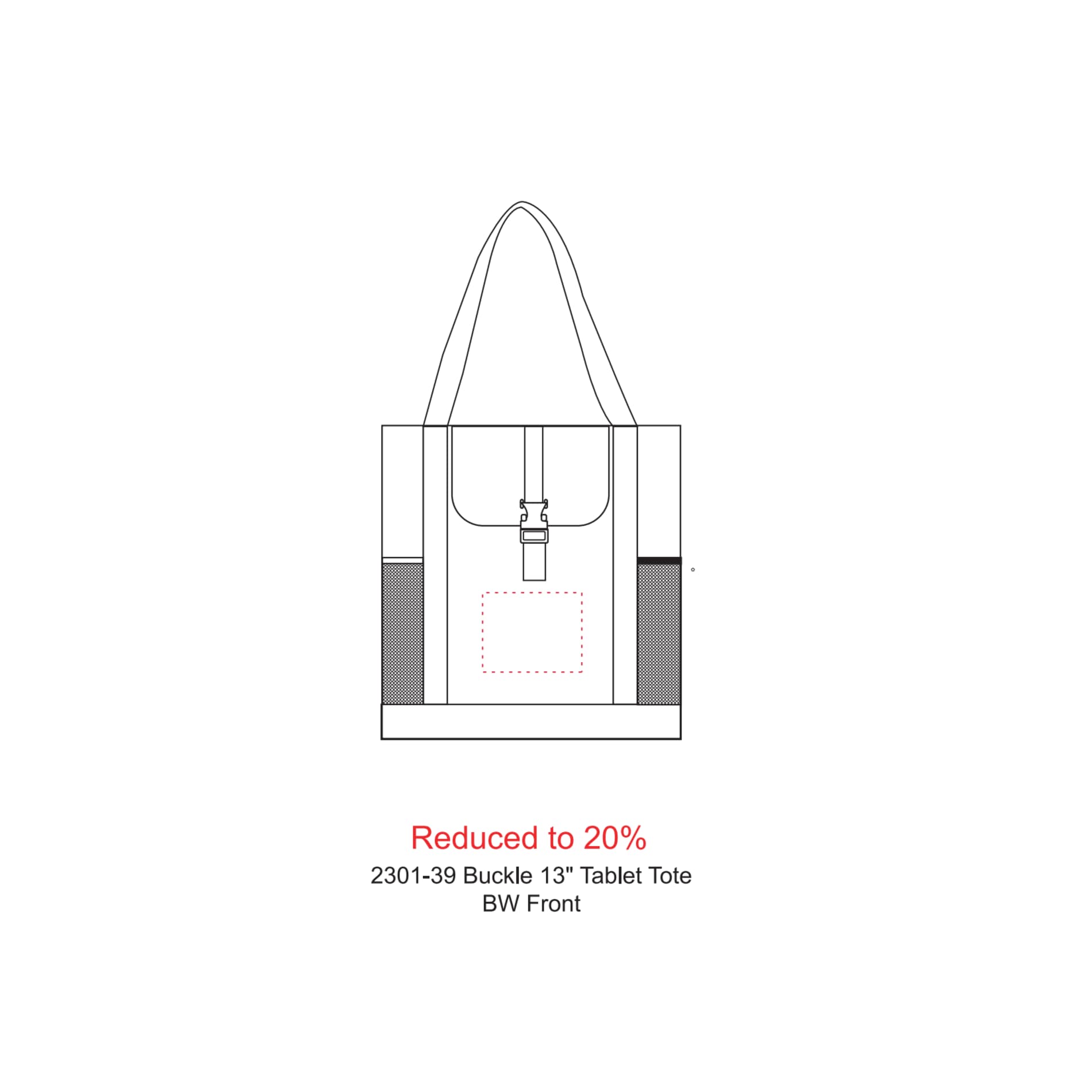 Buckle 11" Tablet Tote 10
