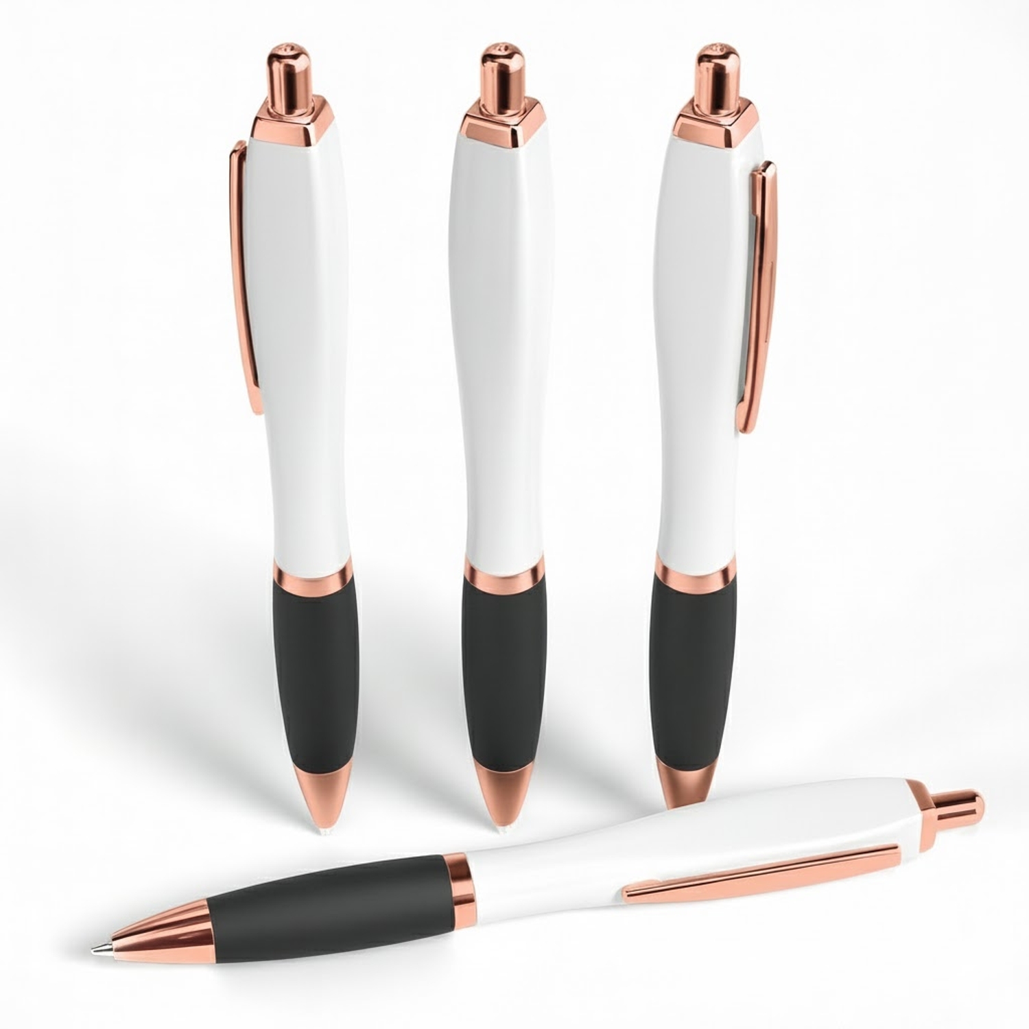Squared Basset II Satin Soft Touch Gel Performance Pen™ (Rose Gold) (Recycled) 3