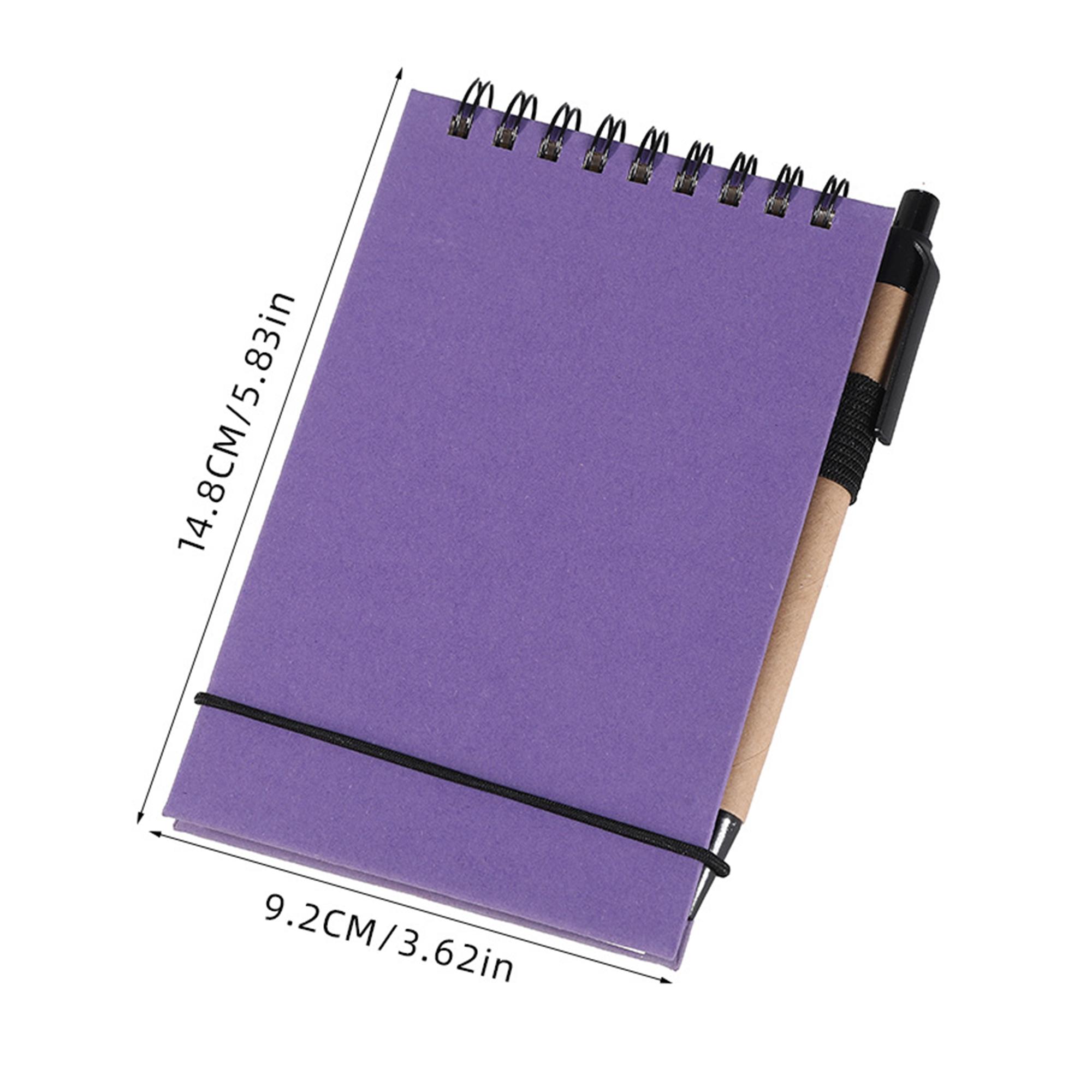 MOQ25 Small 3x5 Inch Spiral Jotter Notepad With Pen 6