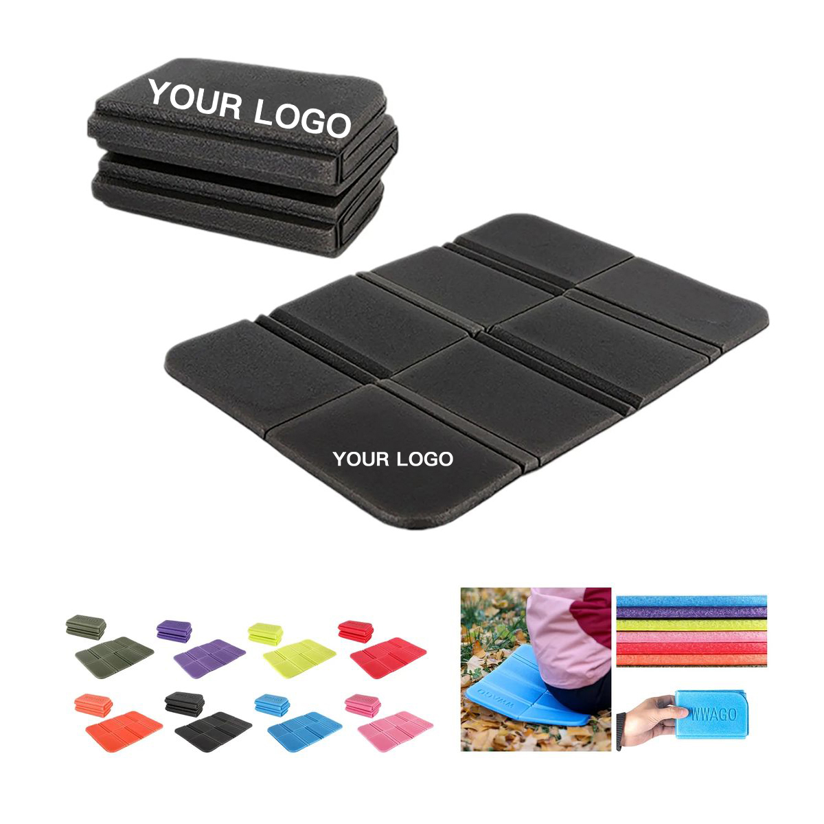 XPE Seat Pad with Waterproof Elastic Material and Folding Bag 7