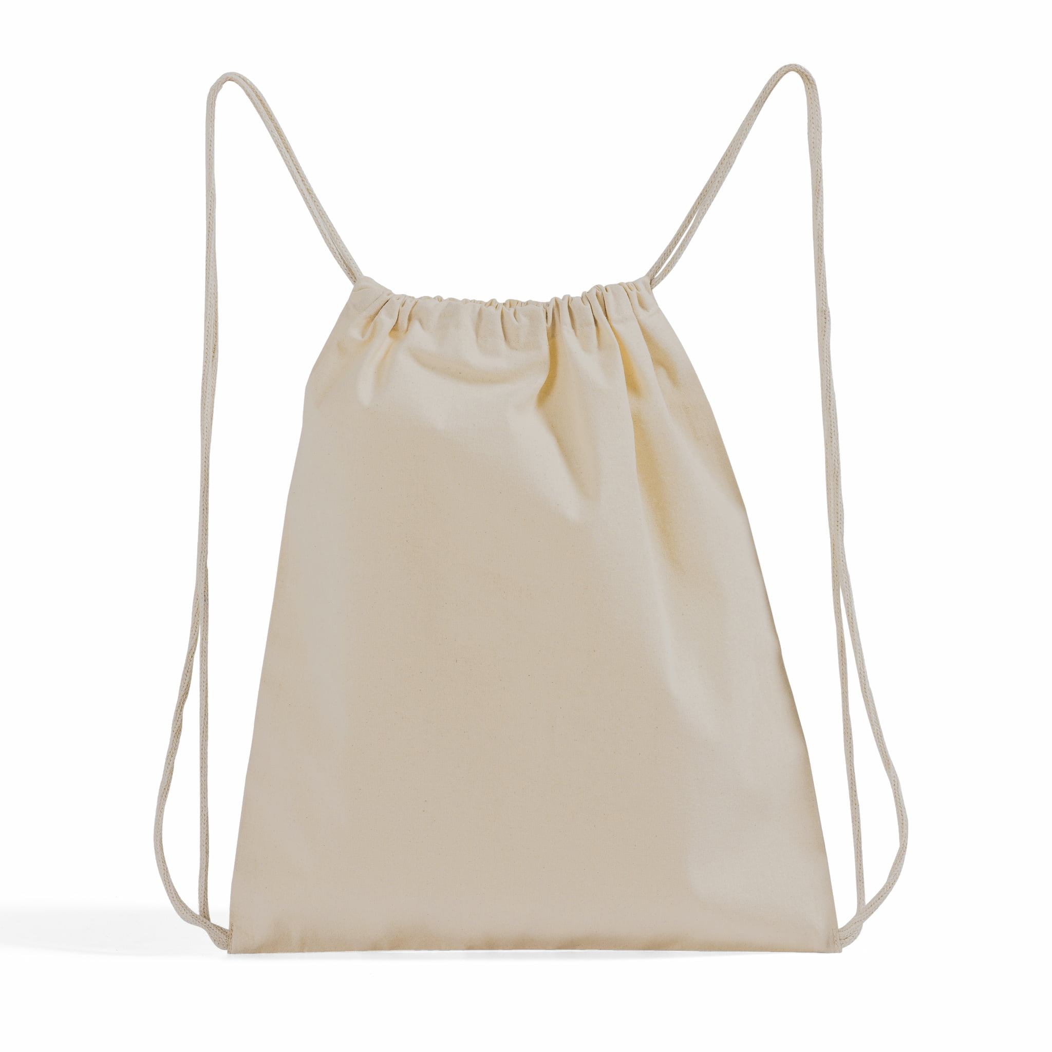 Small Canvas Drawstring Backpack 11