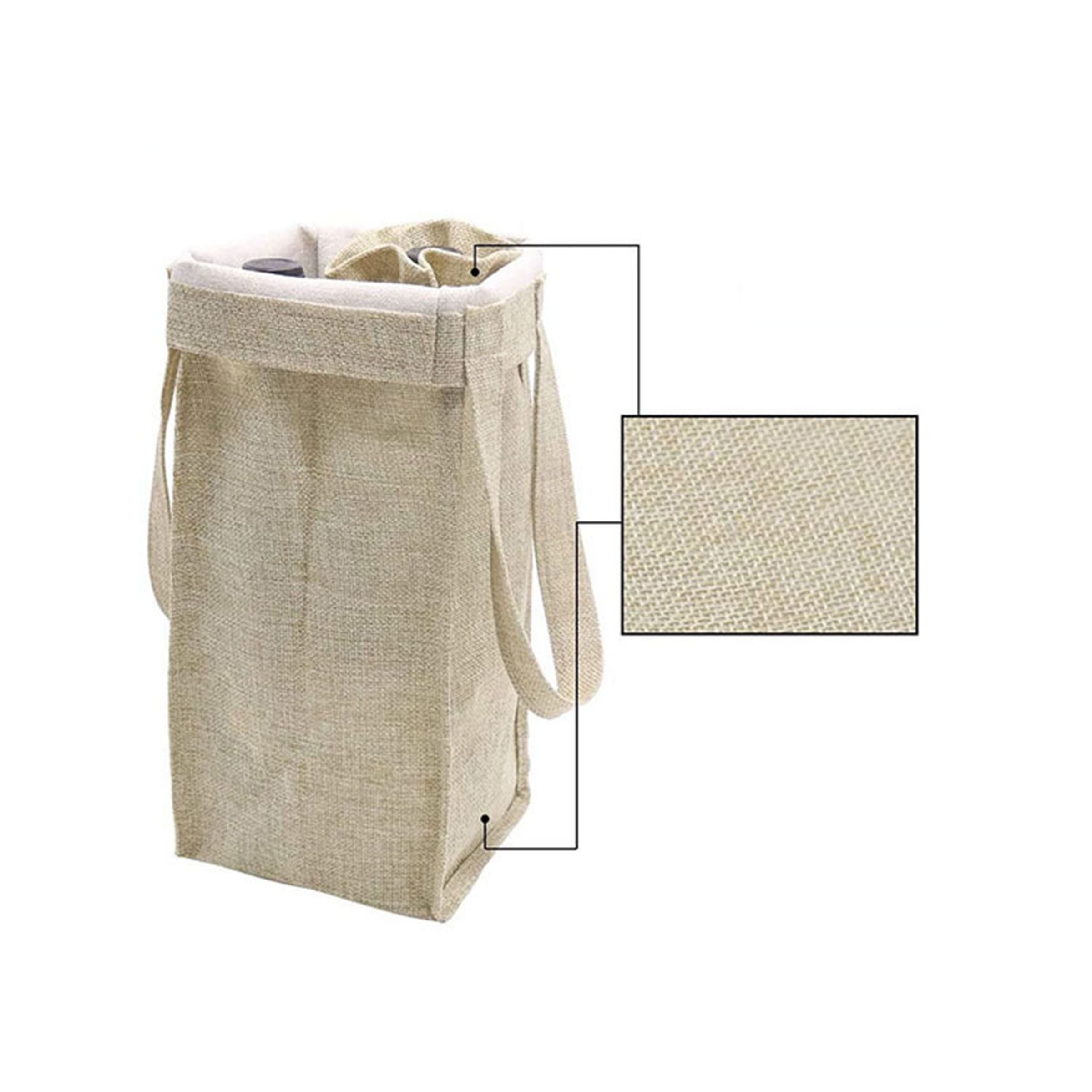 Jute Gift Wine Bag 4