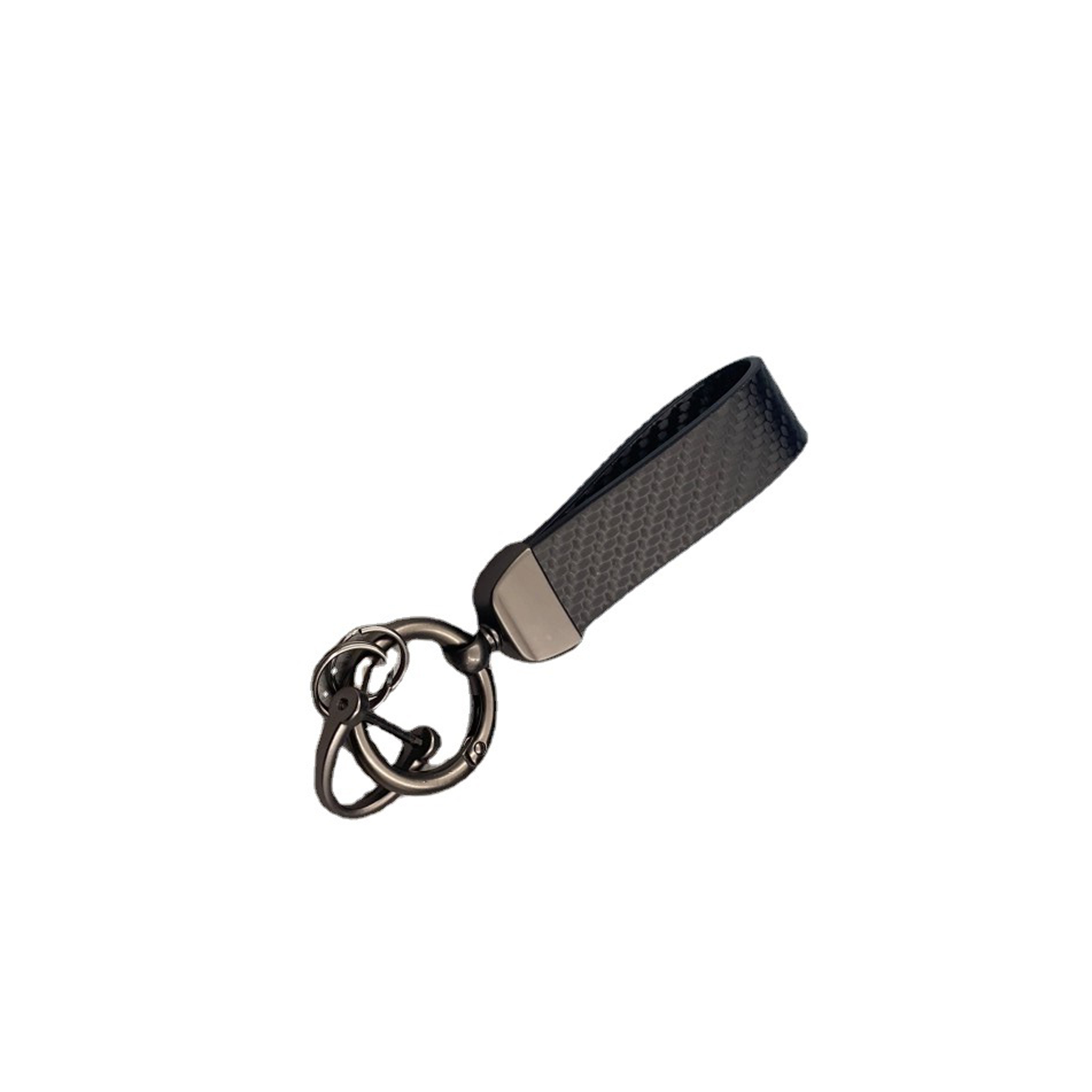 Microfiber Leather Car Key Chain with 360-degree Rotatable Swivel 2