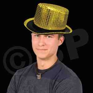 Gold Sequin Top Hat 2