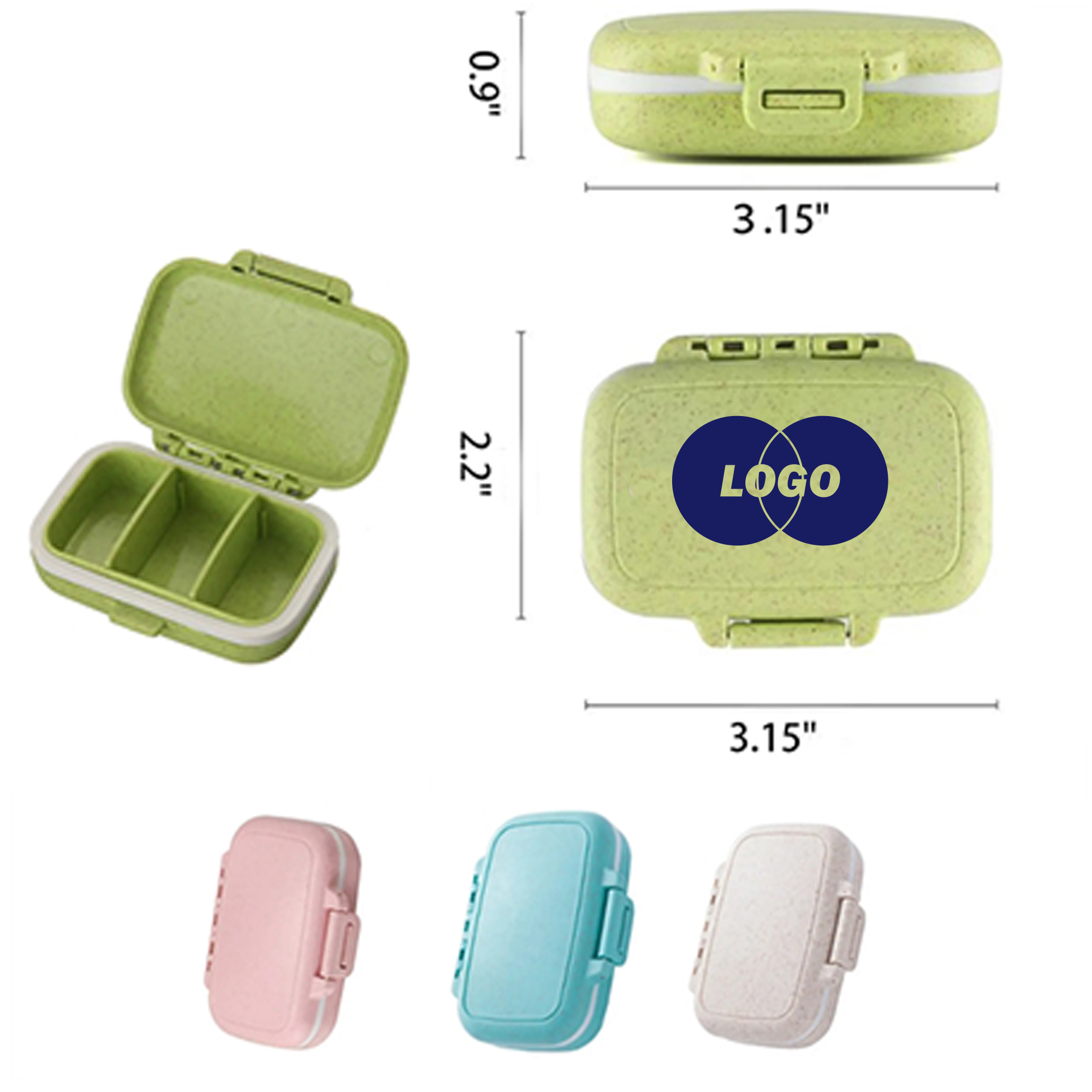 Compact Portable Pill Organizer 3