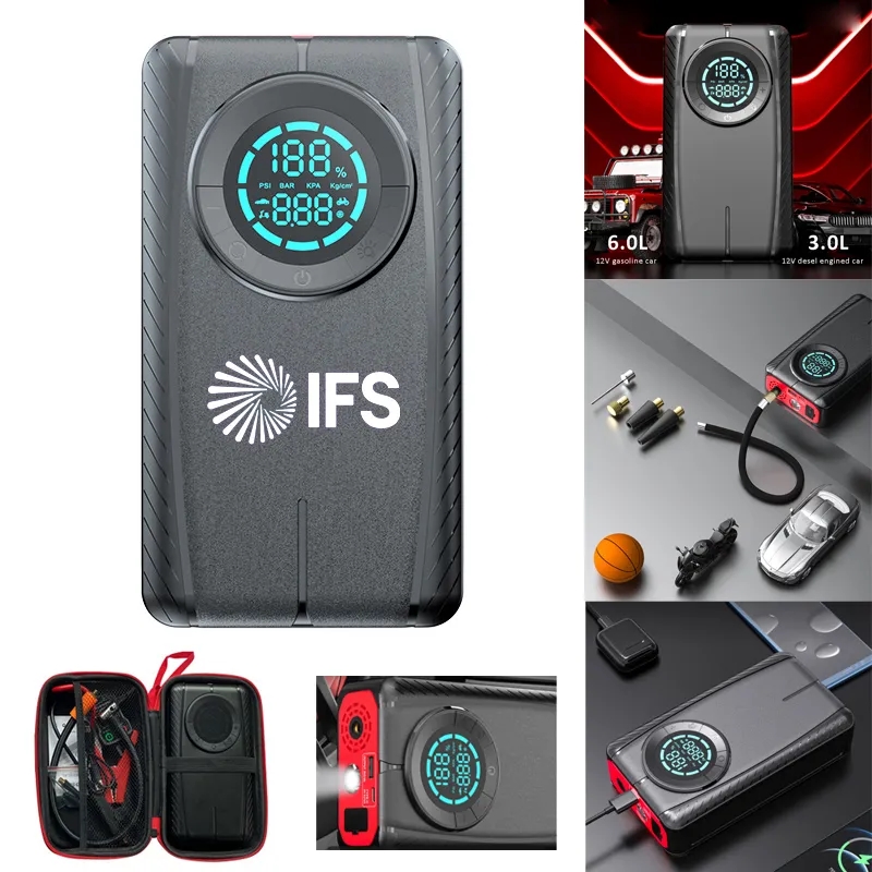 Portable Emergency Car Jump Starter with Air Compressor 3