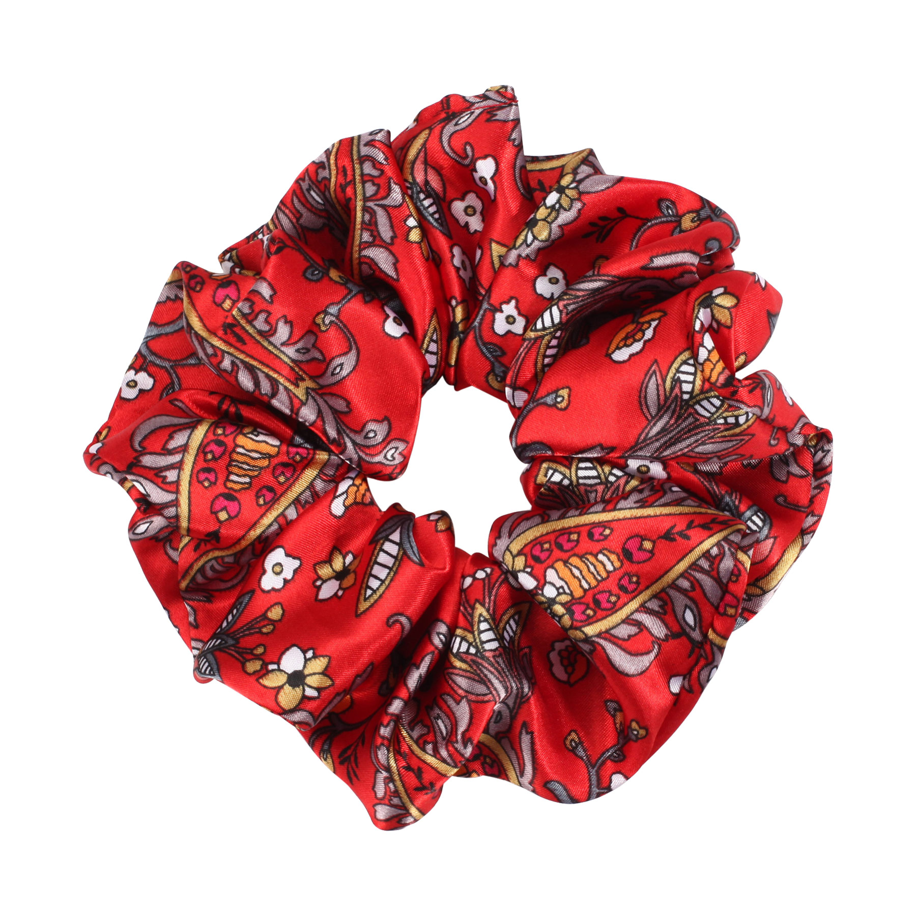 Full Color Printed Satin Silk Hair Scrunchies 21