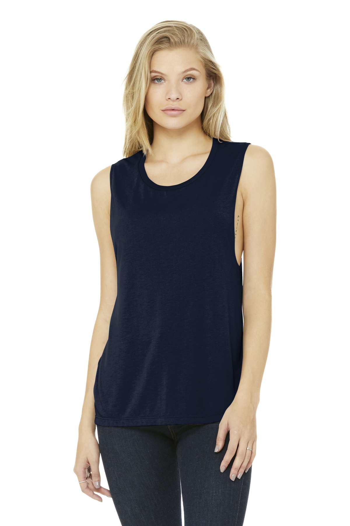 BELLA+CANVAS Women's Flowy Scoop Muscle Tank. BC8803 207