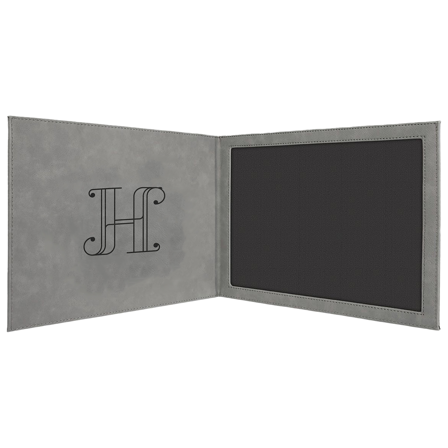 Gray Leatherette Certificate Holder 5