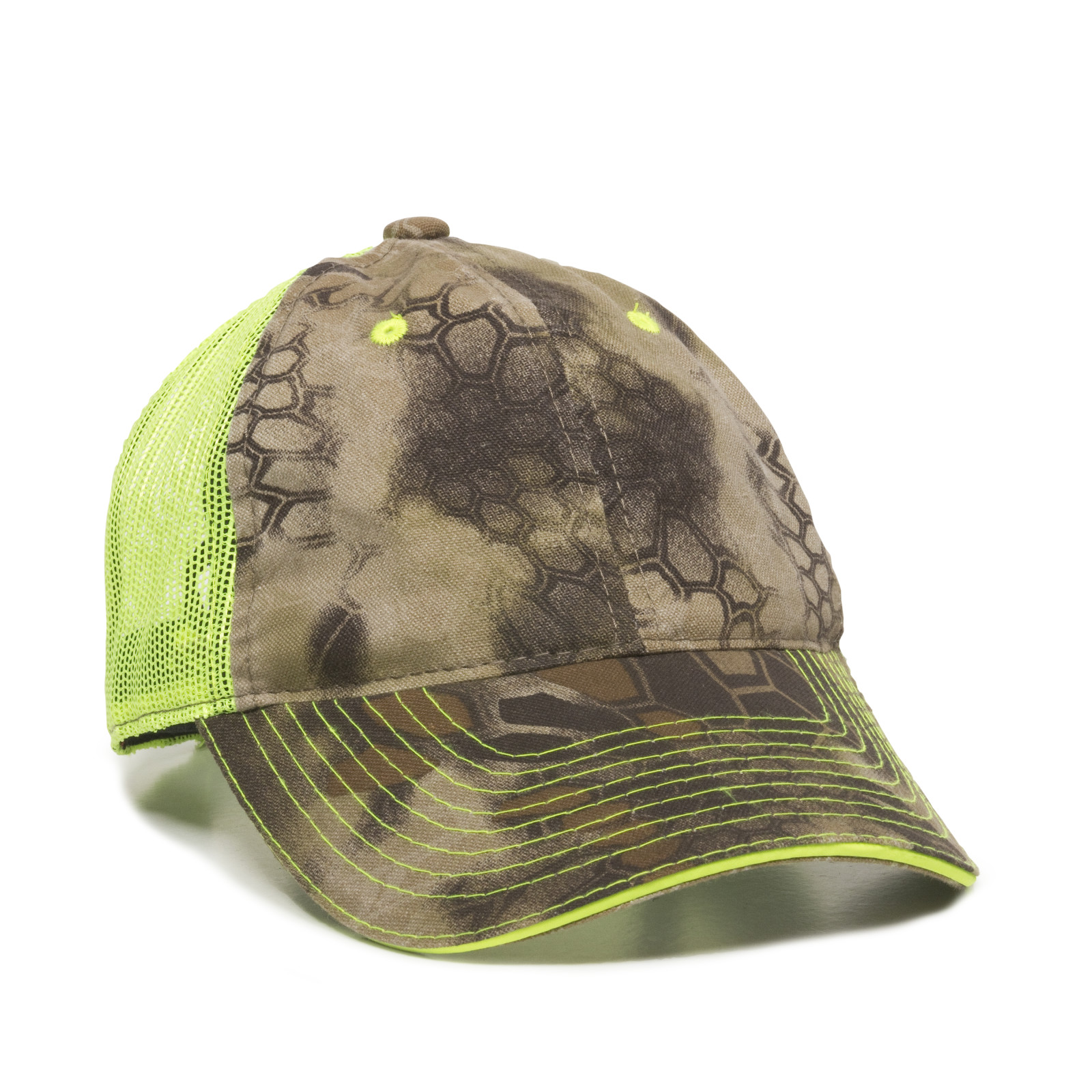 Washed Camo Cap w/Contrasting Mesh Back 9