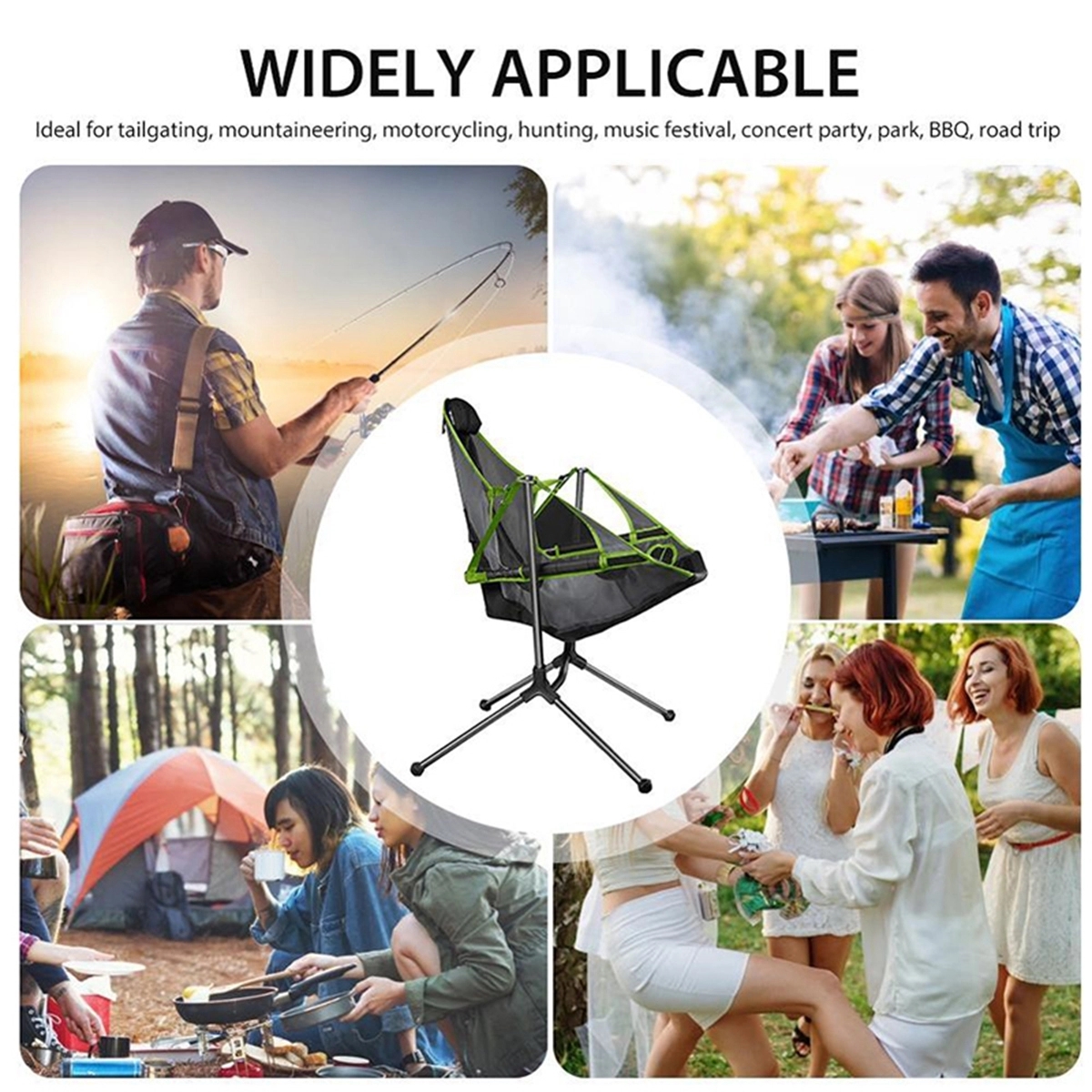 Folding Relaxed Outdoor Camping Rocking Chair 2