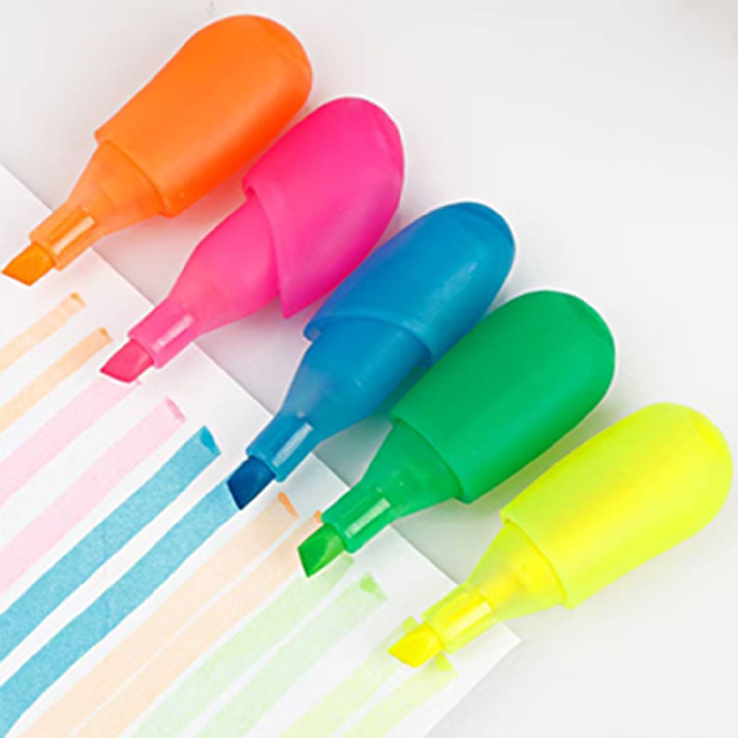 Five Color Palm-Shaped Finger Highlighter Set 2