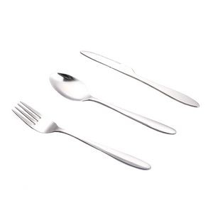 3 In 1 Flatware Stainless Steel Knife Fork Spoon Set With Pouch 28