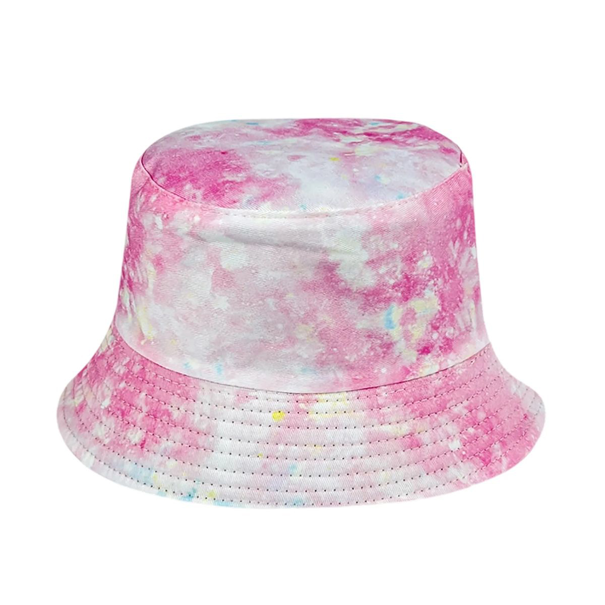 Plastic Tie Dye Hat with Foldable Double Sided Design 61