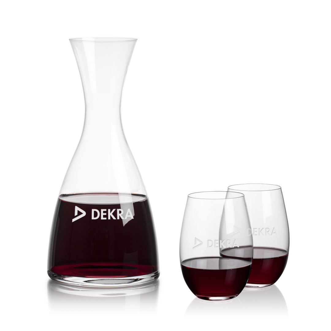 Barham Carafe & Laurent Stemless Wine 1