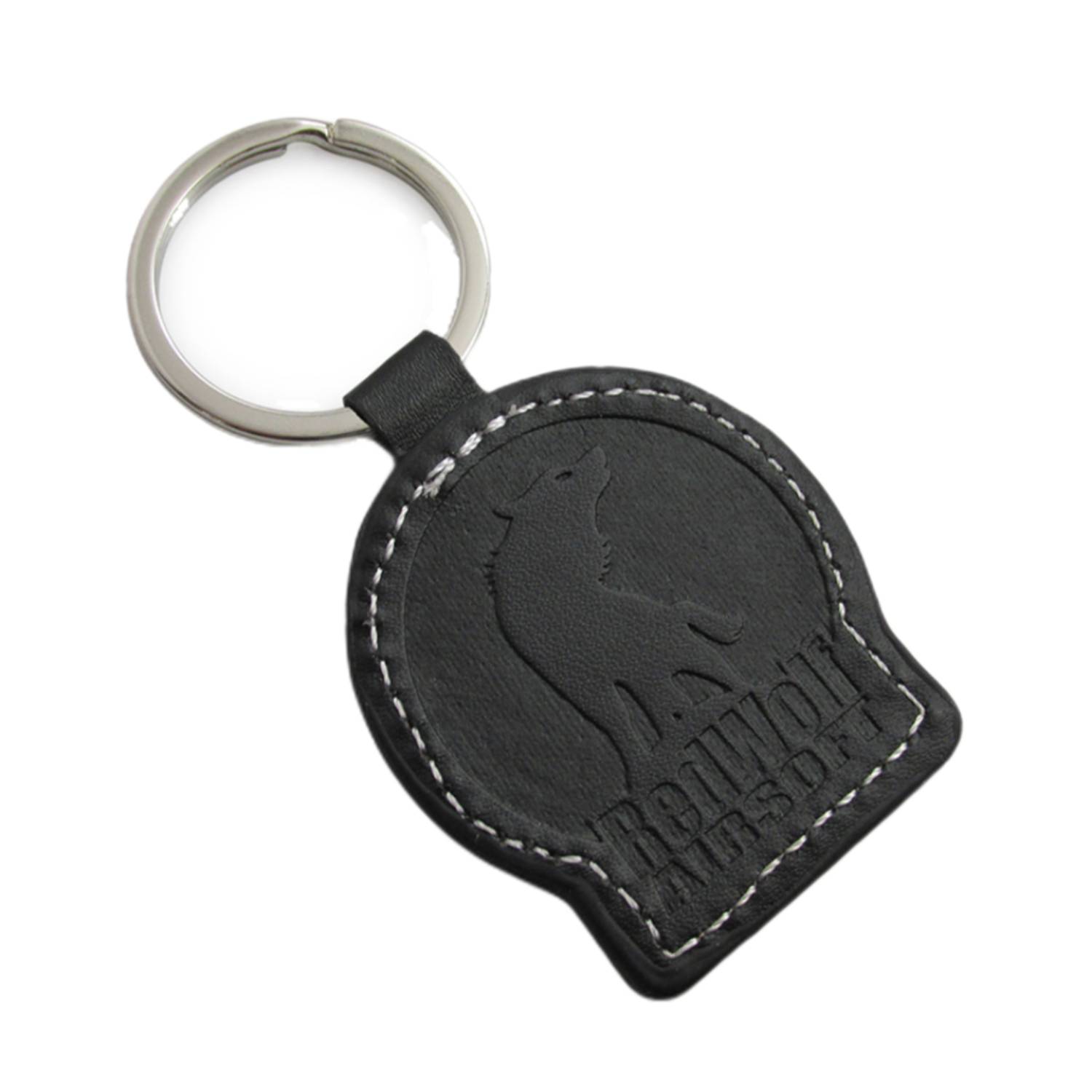 PU Leather Keychain with Metal Ring 4