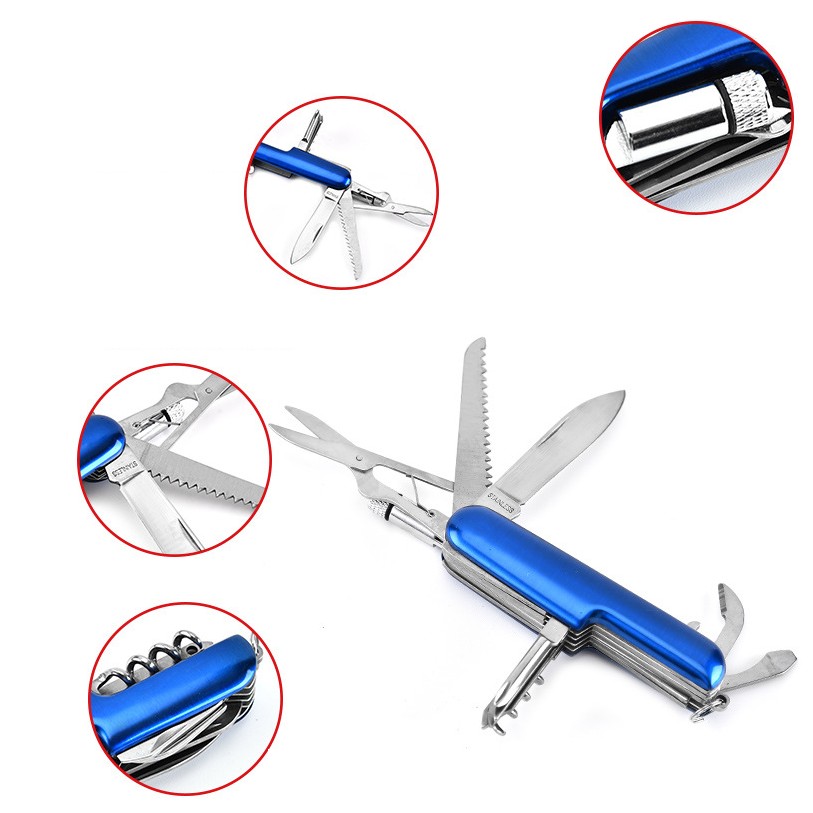 Multi-Function Tool Pocket Knife with Flashlight 4