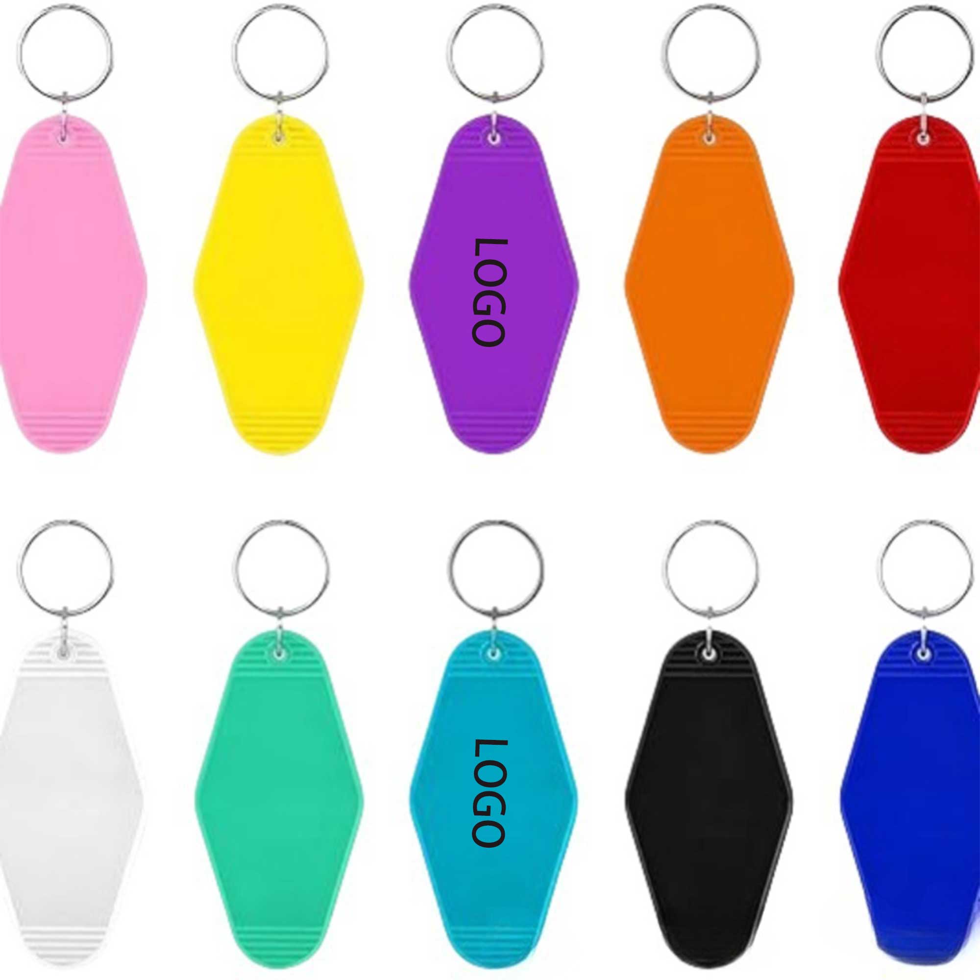 Multicolor Blank Hotel Keychain 2