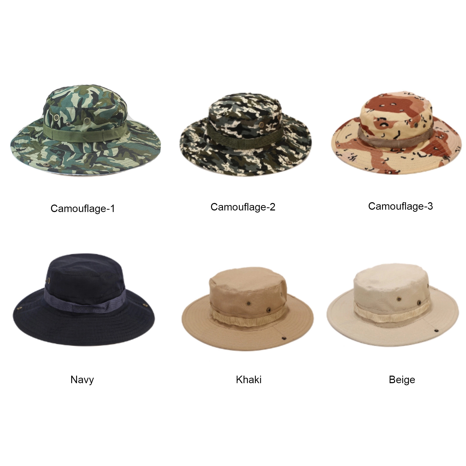 Camouflage Packable Bucket Beach Sun Camo Safari Hat 4