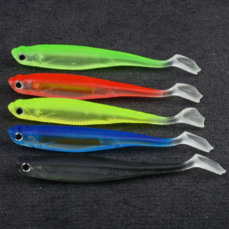 Fish Paddle Tail Swim baits Soft Fishing Lures for Bass Fishing 4