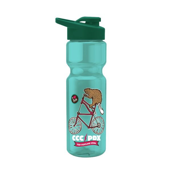 Blazer 28oz Transparent Bike Bottle w/Drink-thru Lid 1770