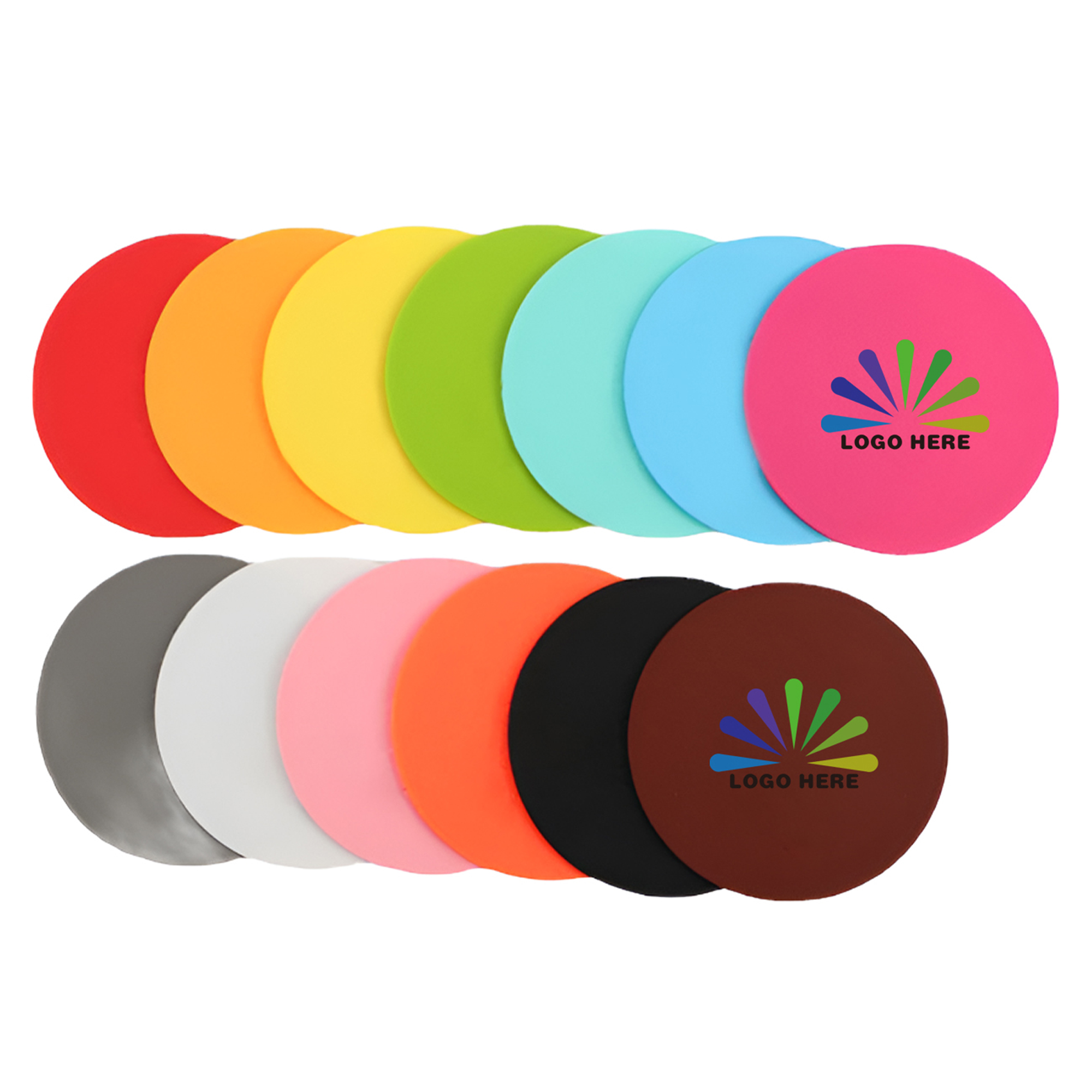 MOQ50 Custom PVC Non-Slip Drink Coaster 2