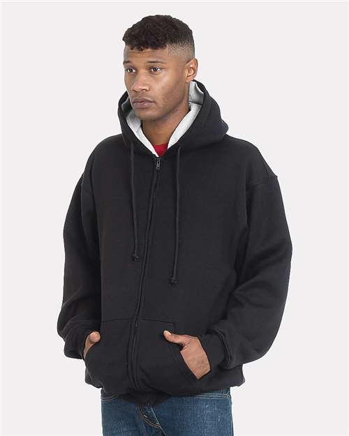 Unisex USA-Made Super Heavy Thermal Lined Full-Zip Hooded Sweatshirt - 940 9
