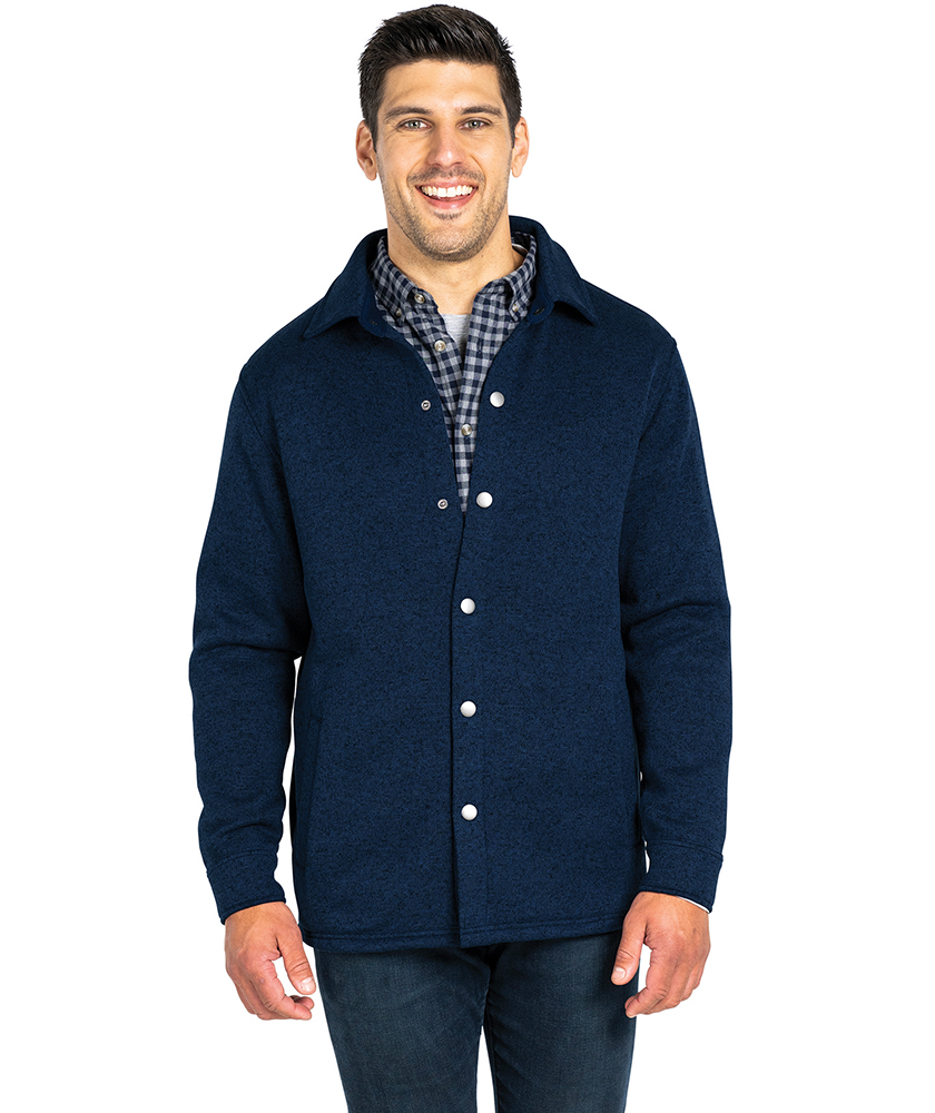 Heathered Fleece Snap Shacket 11