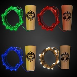 Charming LED Cork String Light Set 20 Colorful Lights 25