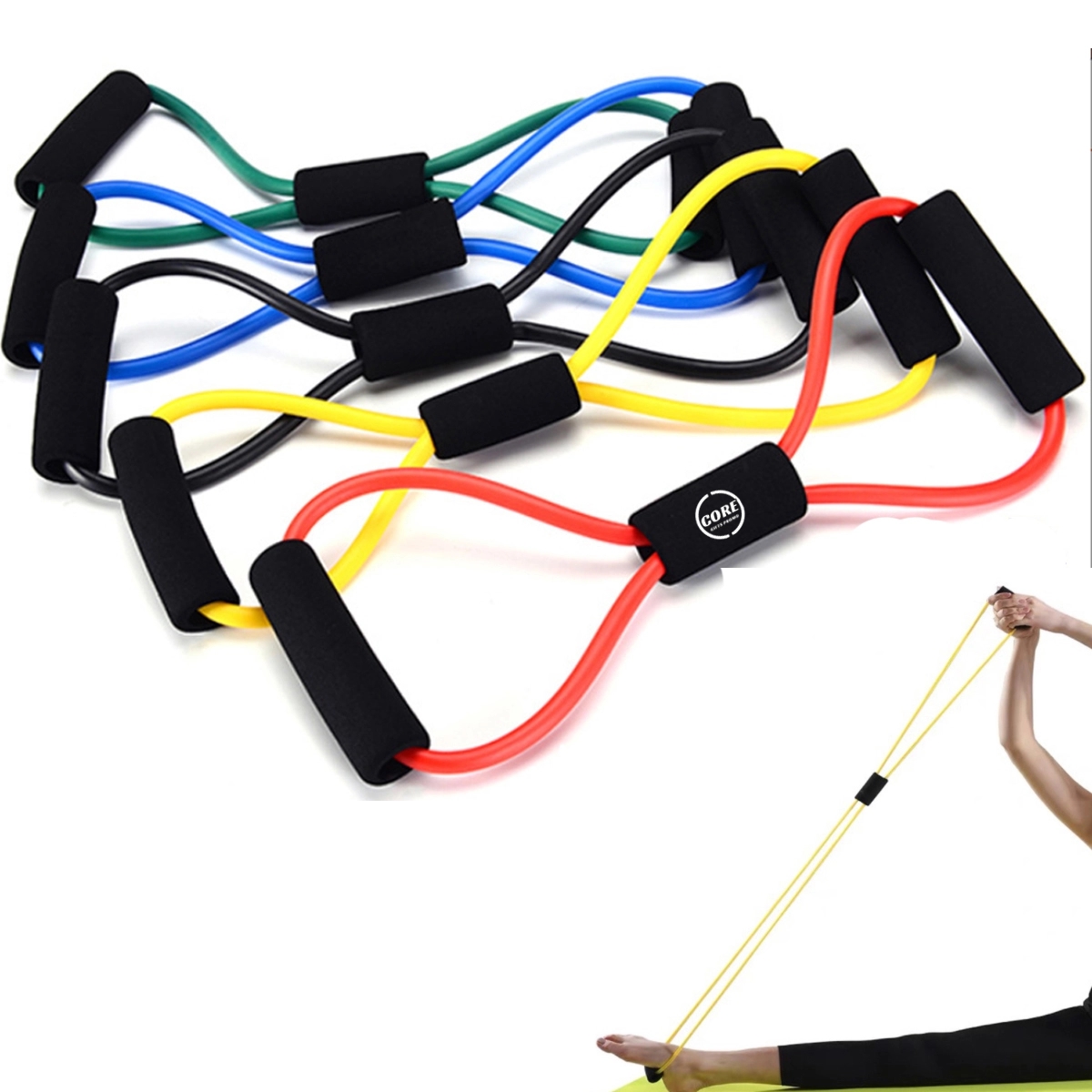 Ultra Toner Resistance Band Figure 8 Exercise Cord 2