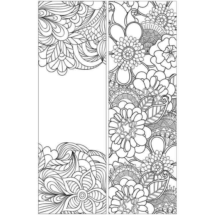 Nature Coloring Bookmarks - Two Sides Ages 12+ 2