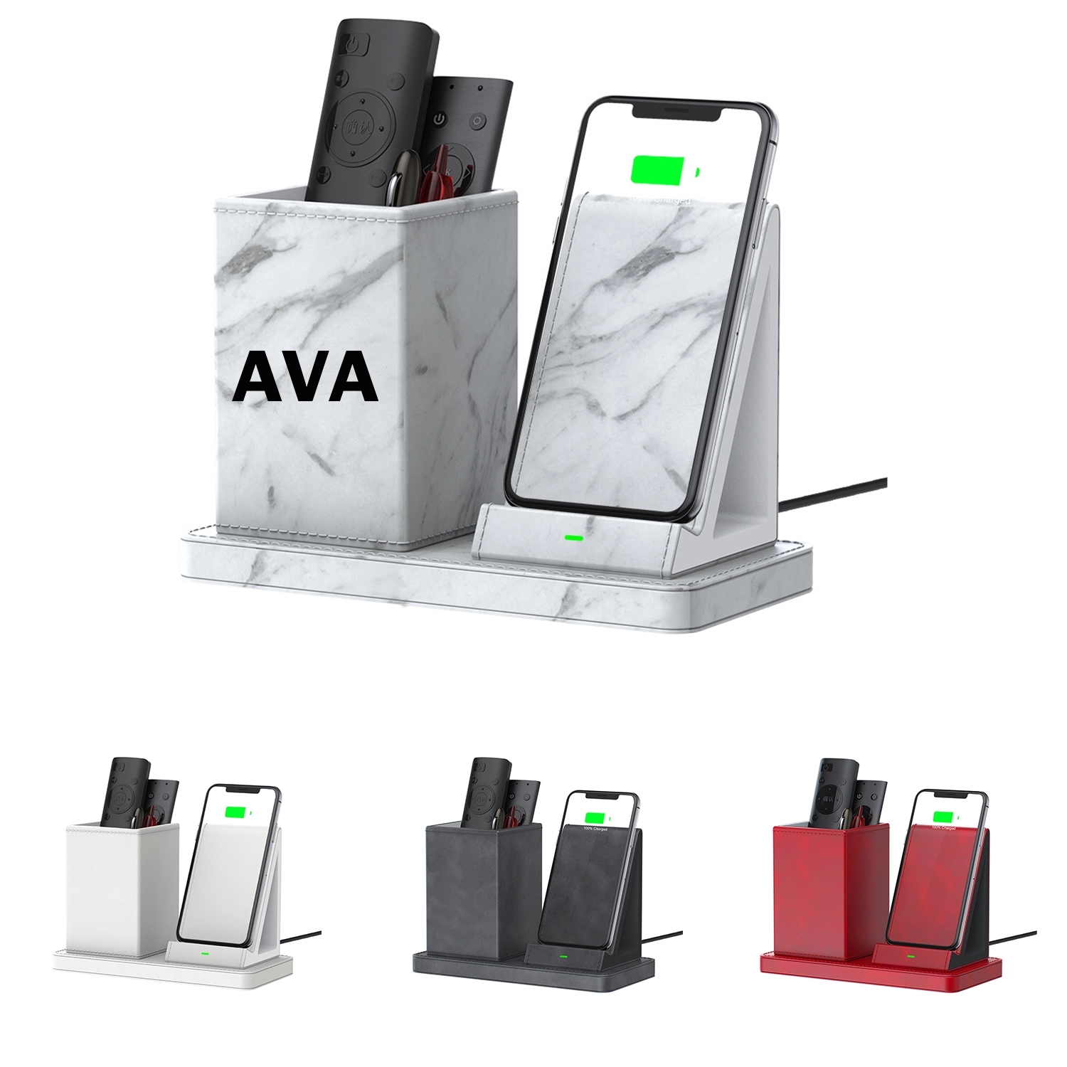 Office Wireless Charging Pen Holder 4
