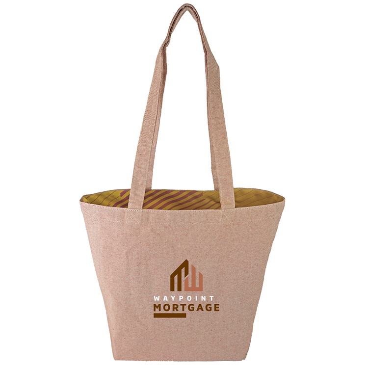Super Sale- Reversible Colored Tweed Cotton Tote, custom tote bag with logo imprint 16