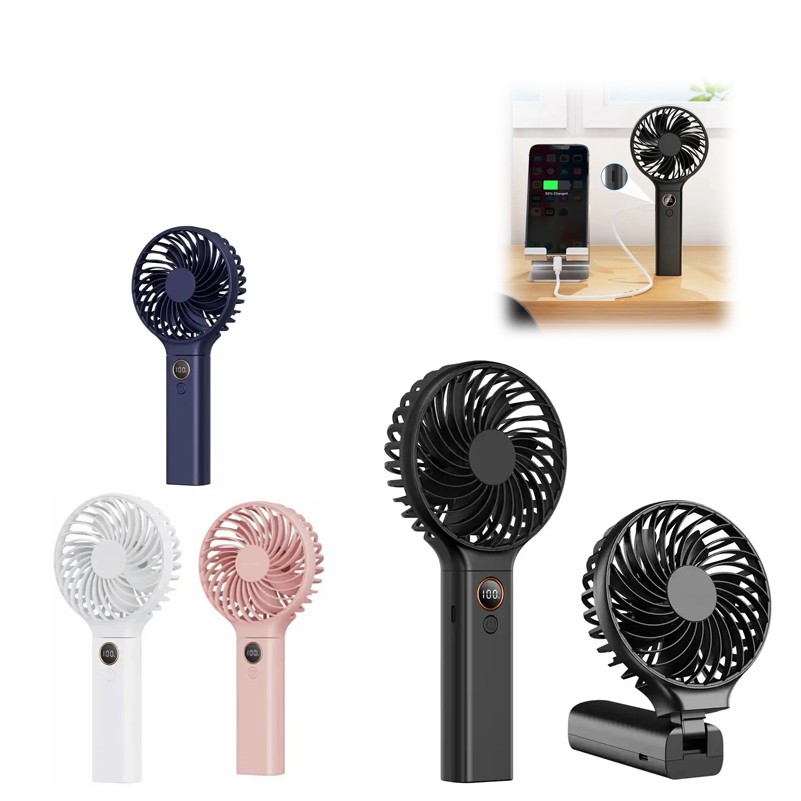 Foldable 5000mAh Battery Handheld Air Cooling Mini Fan 4
