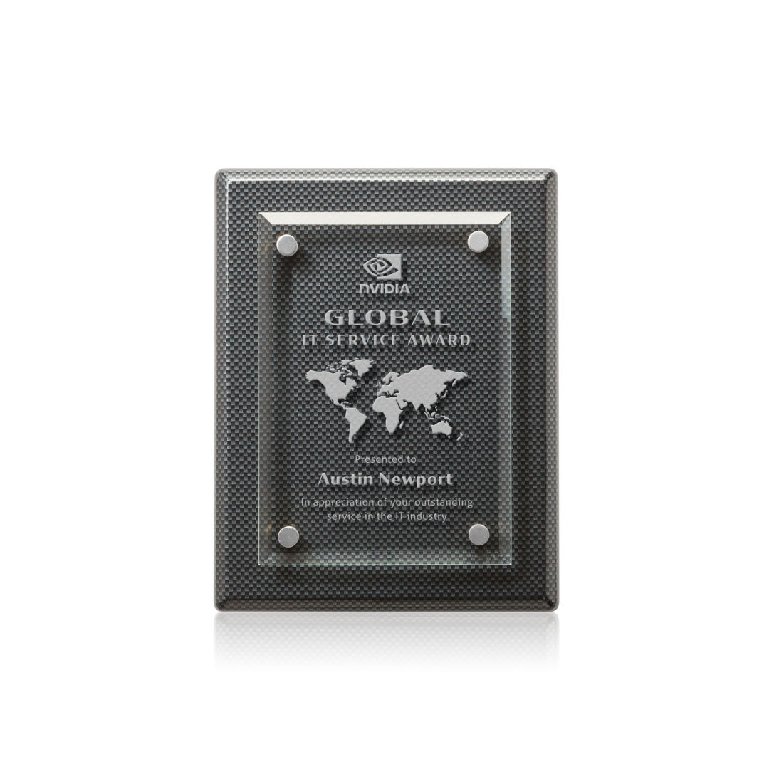 Caledon Plaque - Carbon Fibre/Silver 19