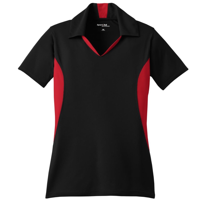 Sport-Tek Women's Side Blocked Micropique Sport-Wick Polo. 7