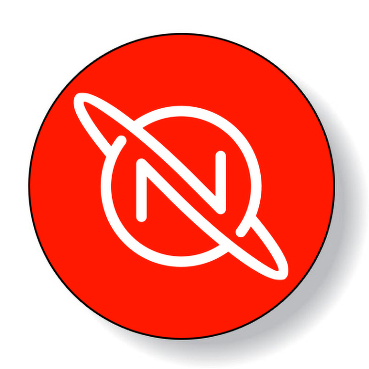 Fluorescent Red Paper Roll Labels Stock Circle (3.625" Dia.)