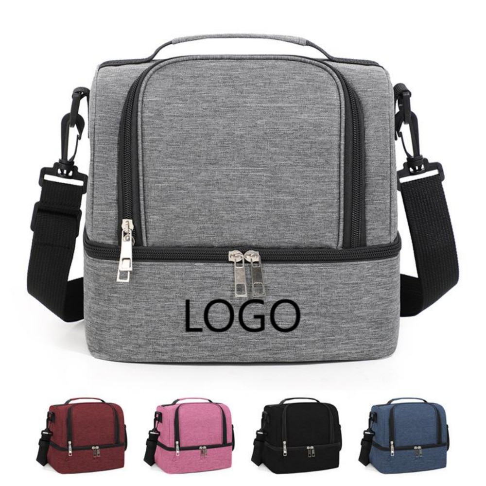 Portable Double-Layer Lunch Bag 2