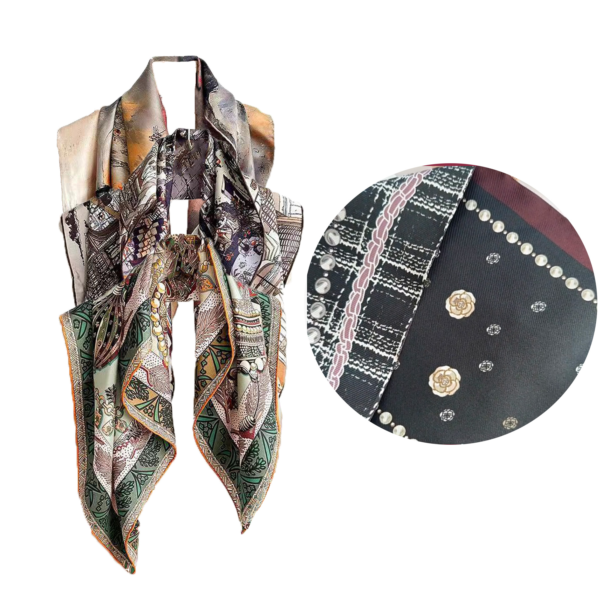 100% Pure Mulberry Silk Scarfs 1