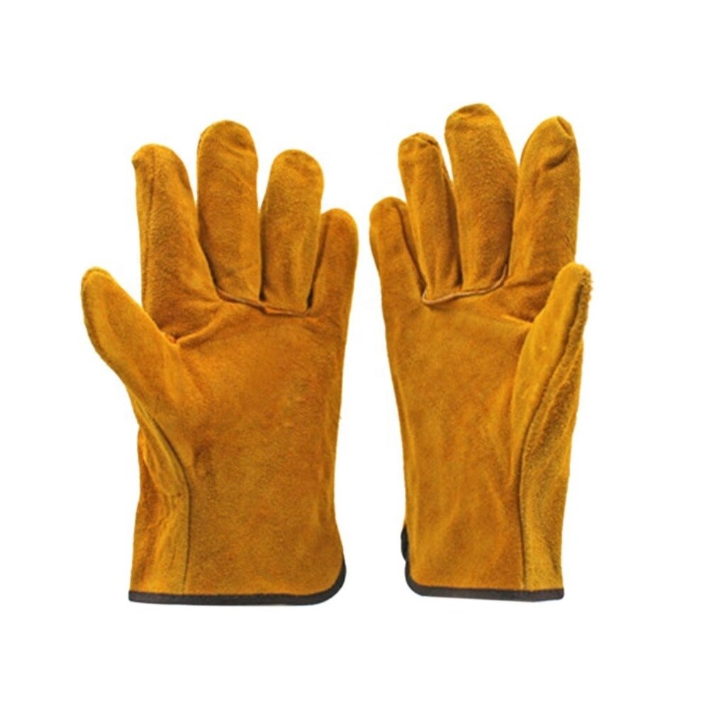 Cowhide Leather Gardening Gloves 4