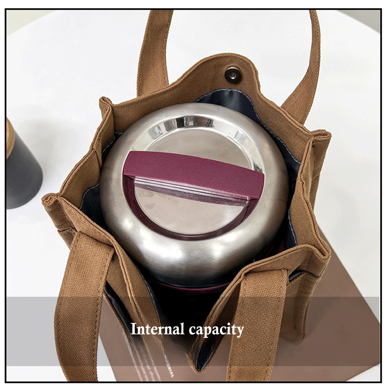 Multiple Pockets large shopping shoulder Canvas Tote Bag 9